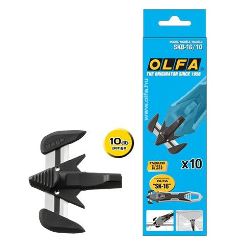 OLFA blades SKB-16/10 Spare blades for SK-16. Stainless steel. 2 cutting points per blade. 10-blade pack.