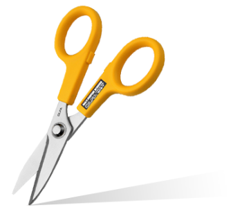  OLFA 5 Straight Edge Stainless Steel Scissors (SCS-4) - 5 Inch  Multi-Purpose Heavy Duty Precision Scissors w/ Sharp Blades & Comfort Grip  for Home, Fabric, Sewing, Paper, Garden : Arts, Crafts