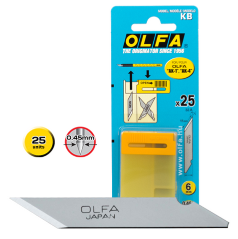 Olfa KB4-F/5 Chisel Blades 5pk, Model 9166
